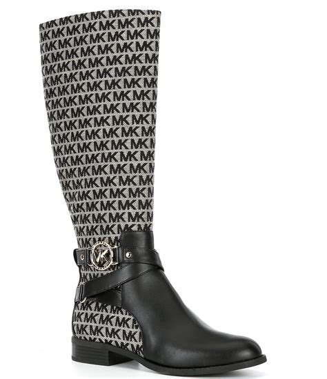 michael kors riding boots|michael kors adjustable buckle boots.